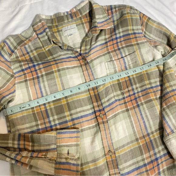 American Eagle Outfitters Boyfriend Distressed Flannel - Picture 5 of 6
